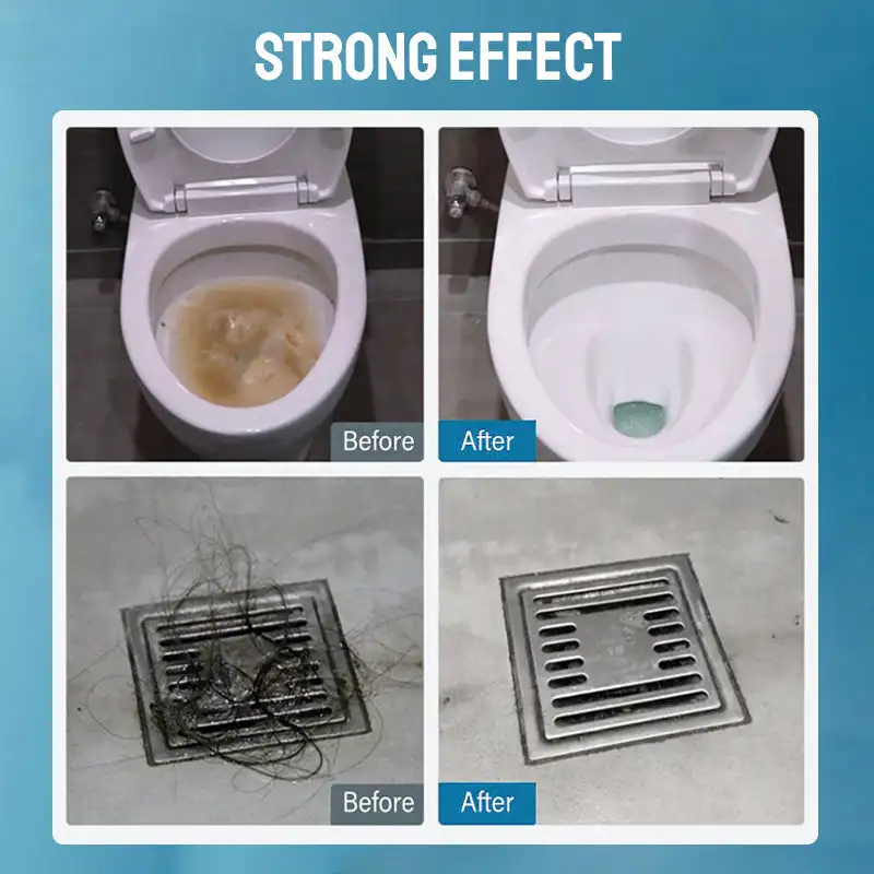 260gG Powerful Kitchen Pipe Dredging Agent Dredge Deodorant Toilet Sink Drain Cleaner Sewer Fast Cleaning Tools