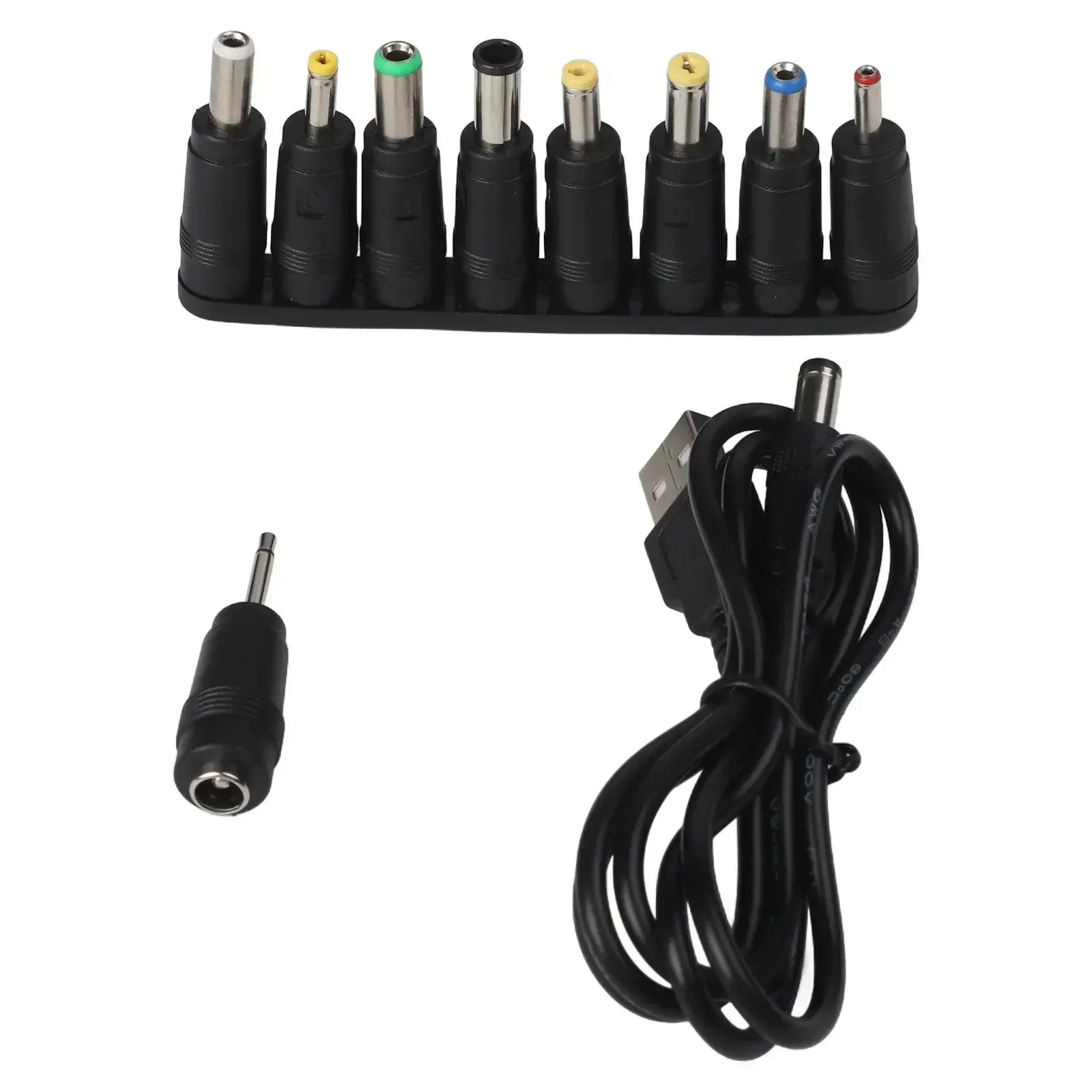 Power Cable USB To DC Power Cable Travel Accessory Hassle-Free Setup Travel-Friendly Interchangeable Connectors