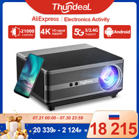 ThundeaL Full HD 1080P Projector TD98 WiFi LED 2K 4K Video Movie Beam TD98W Android Projector PK DLP Home Theater Cinema Beamer