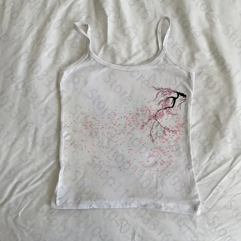 Aesthetic Gothic Punk Baby Tee Vintage Street Women Graphics Print Grunge T-shirt Y2k Clothes Cute Slim Crop Tops shirt Slim Emo