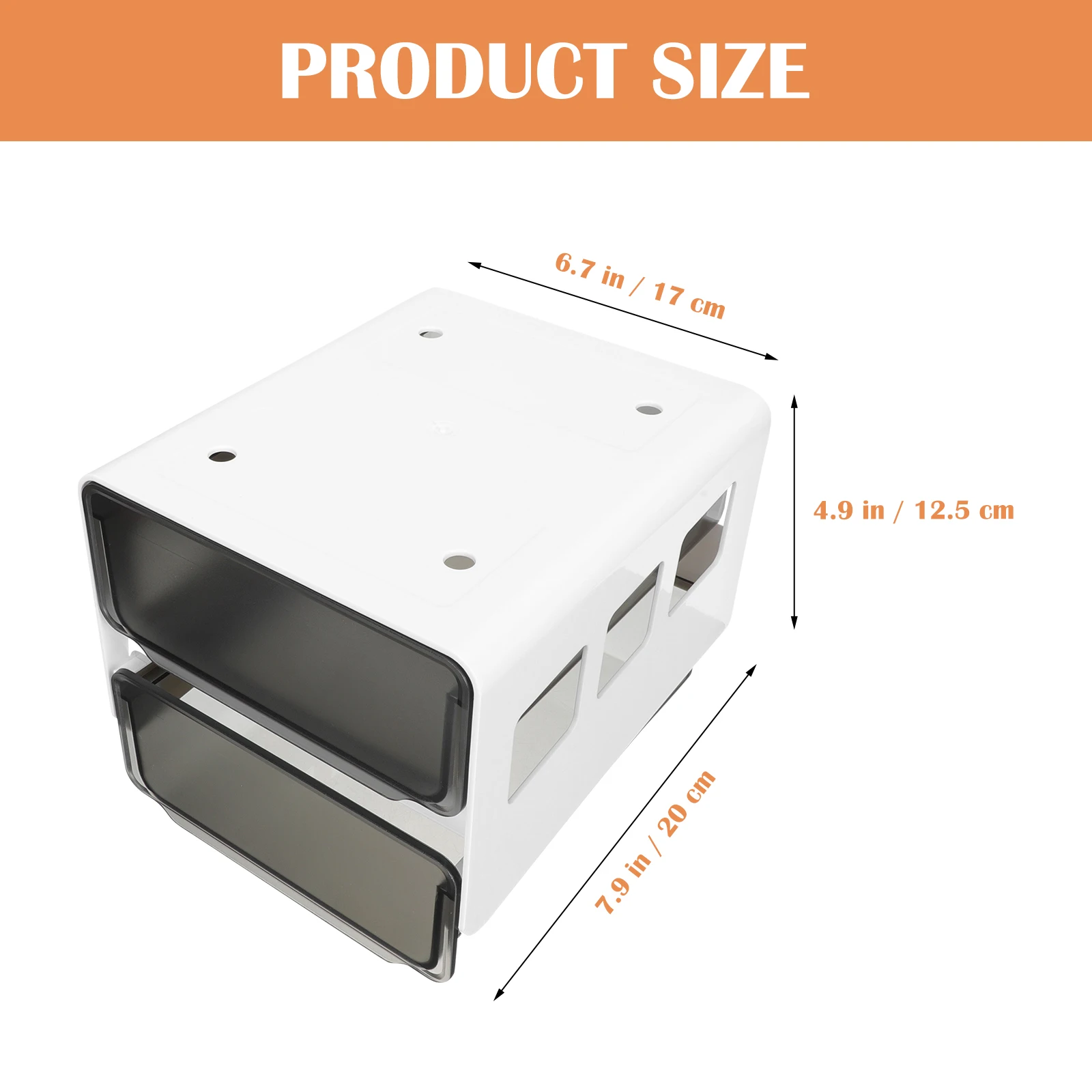 

Adhesive Under Desk Storage Box Drawer Type Multi-Function Pen Container Large Capacity Hidden Drawer Box For Stationery
