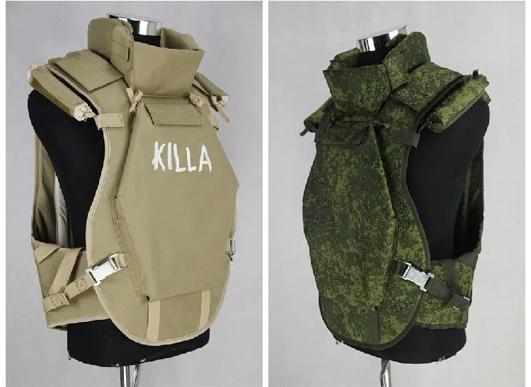 ﻿ Replica Russian Special Forces 6B13 MOLLE Tactical Vest Killa Armor / EMR Neck Shoulder Lower Body Protector Vest For Cosplay