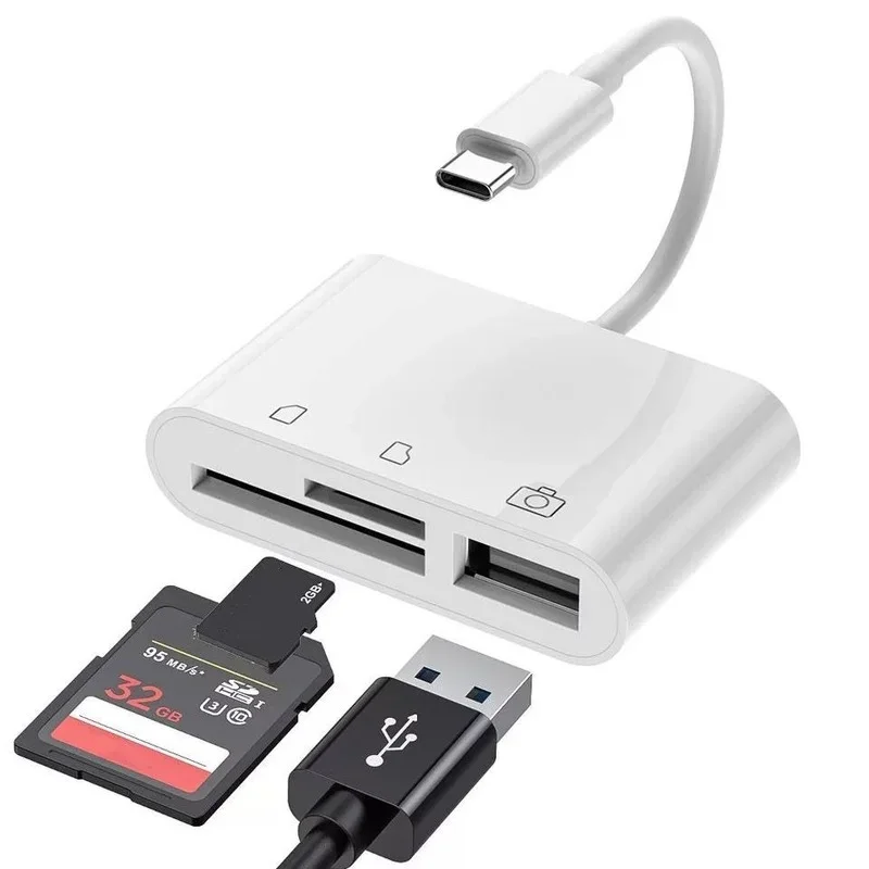 مايكرو sd/tf قارئ بطاقة محول ، usb نوع c إلى قارئ بطاقة sd ، نقل البيانات ، لماك بوك ، الهاتف المحمول ، سامسونج ، هواوي