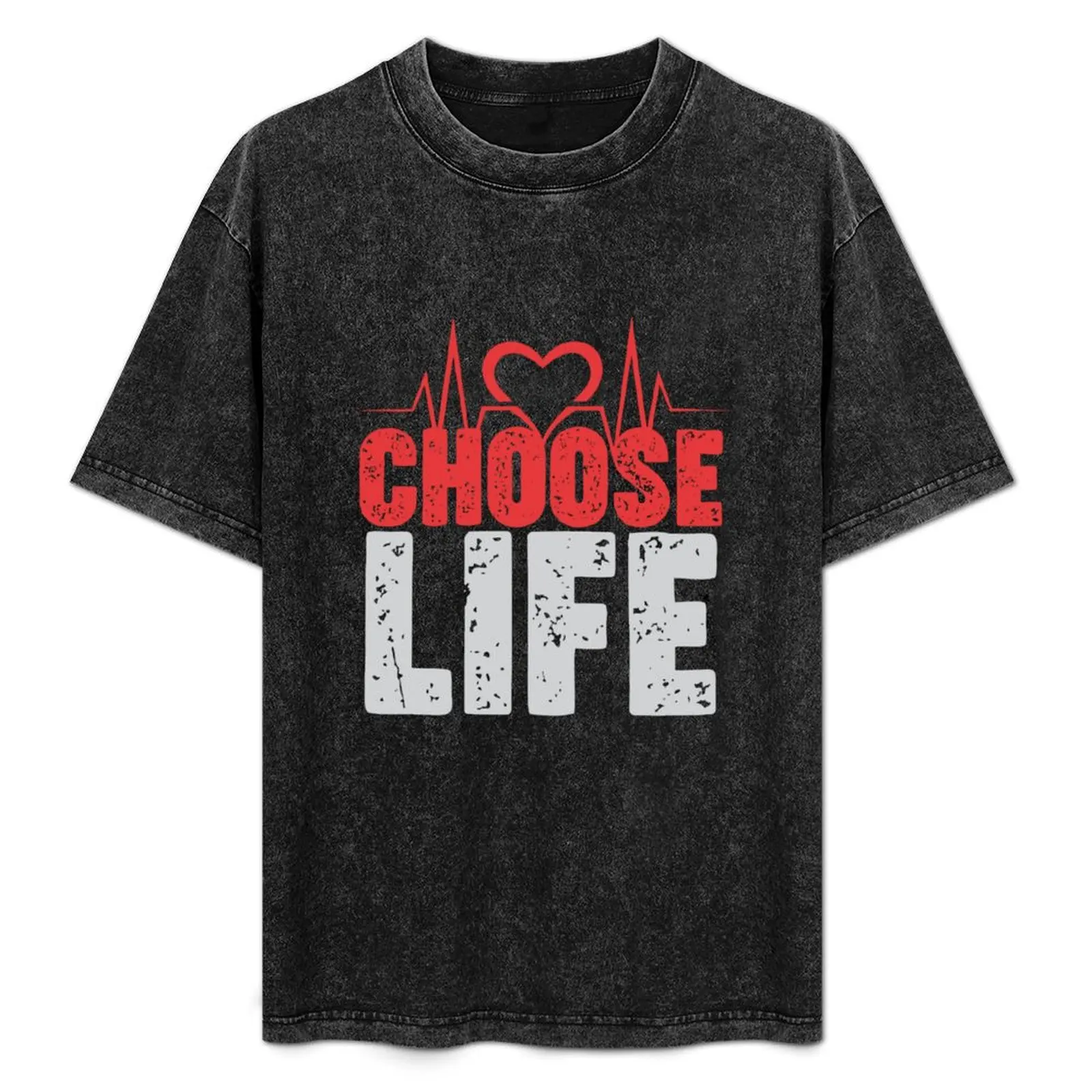 

CHOOSE LIFE T-Shirt Casual Pattern Print Tee Shirt
