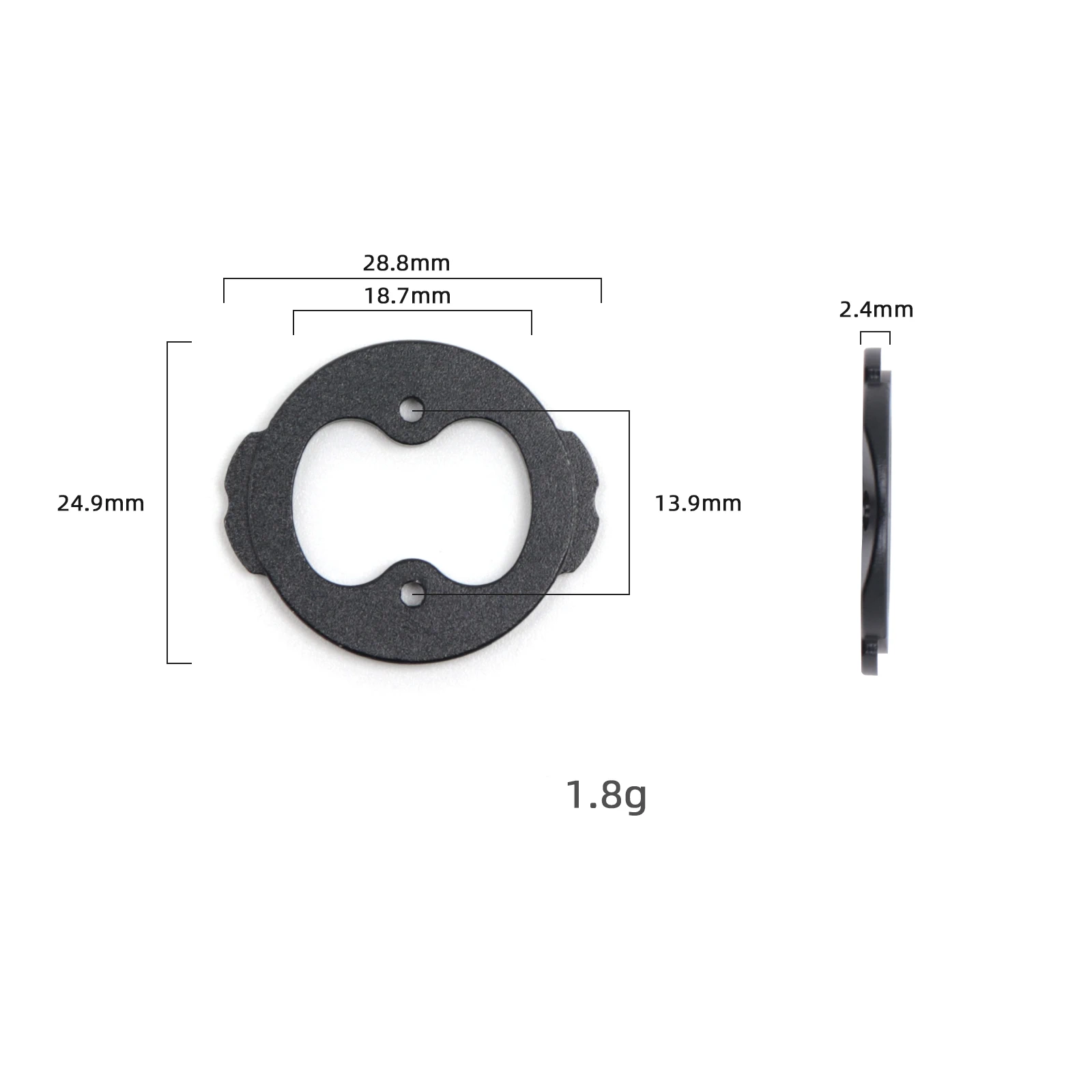 Aluminum alloy code watch battery back cover ear fracture repair part suitable for Garmin 840 540 solar version accessories