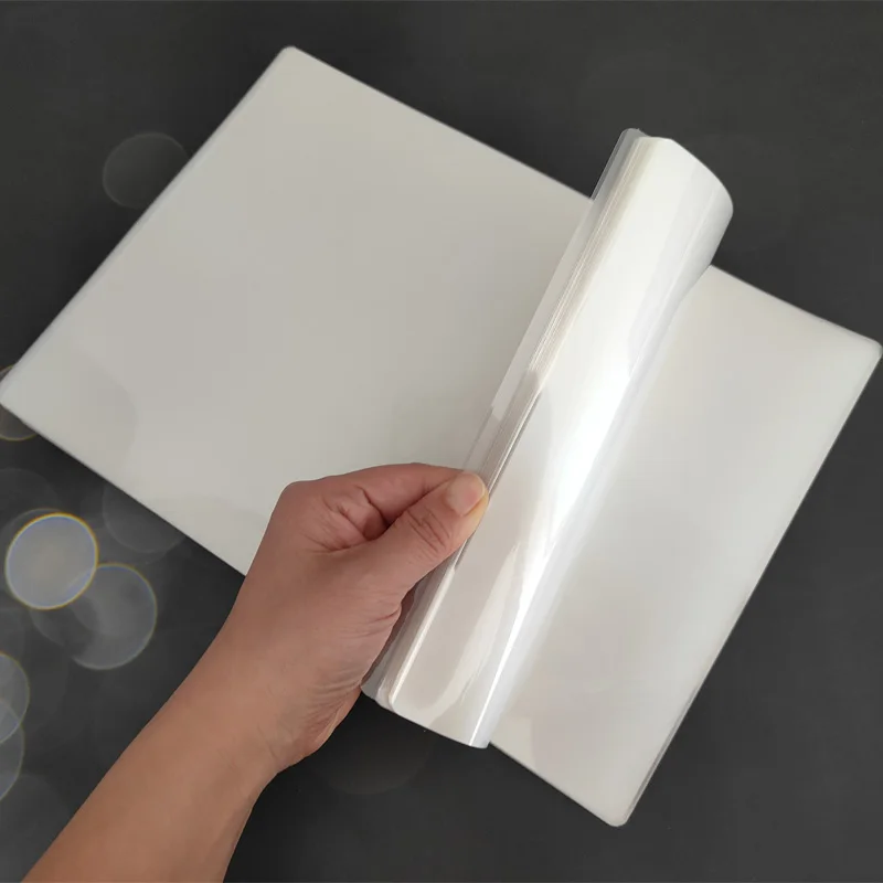 50Pcs 100mic(4mil) A4 Size(310x220mm) PVC Clear Glossy 2Flap Laminating Pouch Film for Hot Laminator