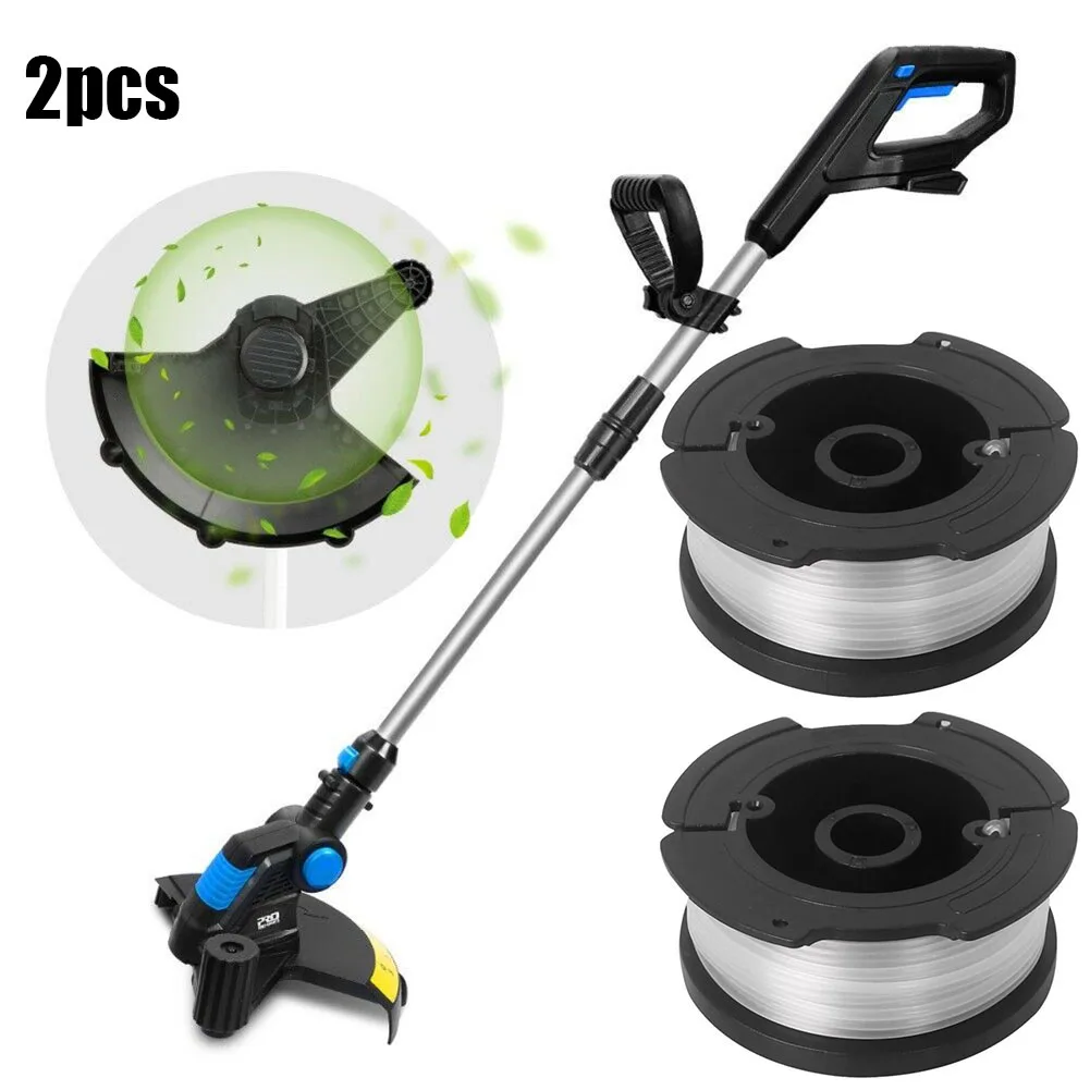 

2Pcs Line Spool Electric Grass Trimmer 20v For Telescopic Handle Cordless Lawn Mower Coil String Trimmers Tool Parts