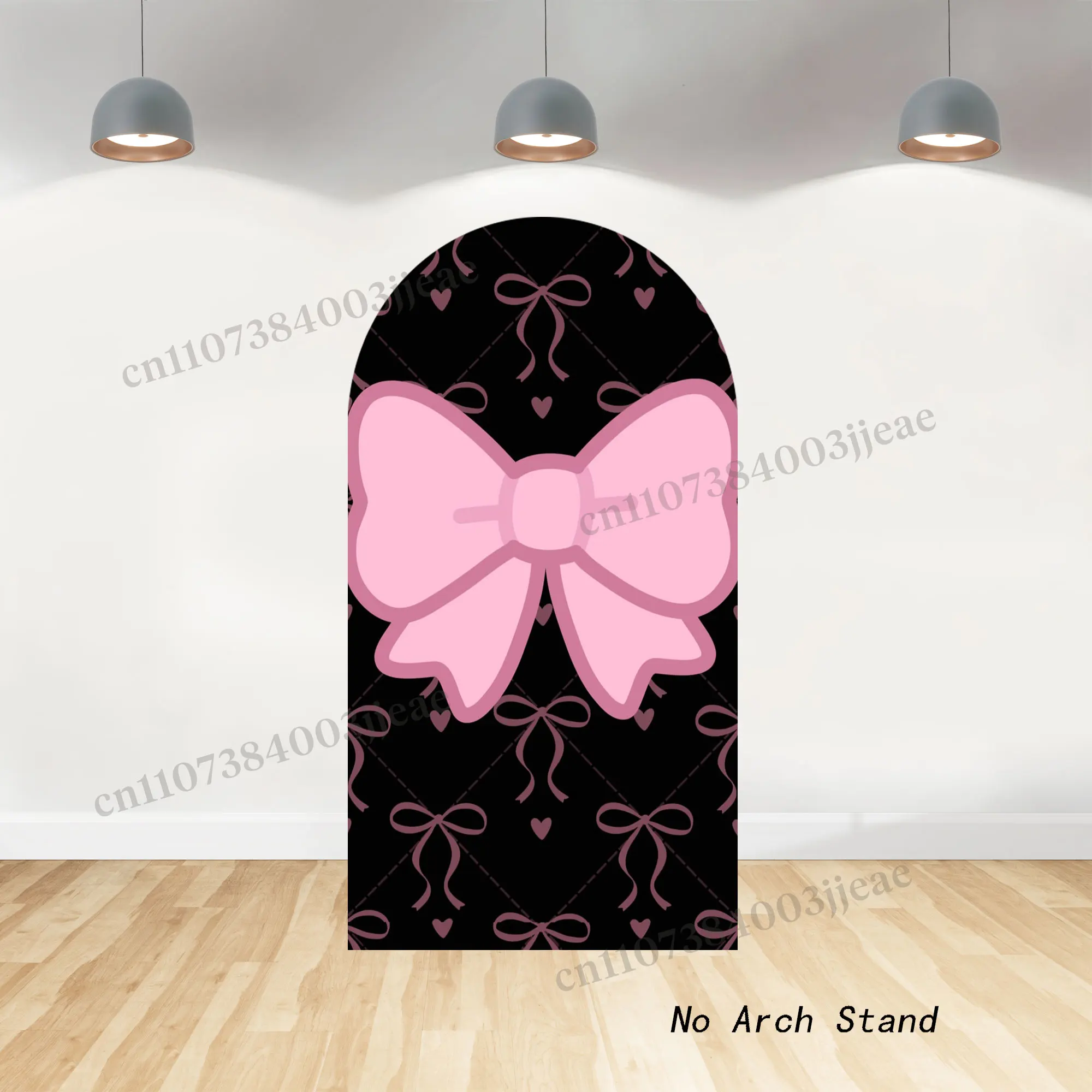Marie Cat Backdrop Arch Cover Girls Birthday Party Decoration Baby Shower Black Pink Photo Photography Background Studio Props