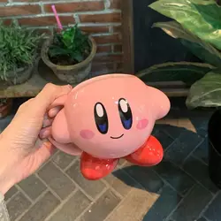 380ml Kirbyed Mug Cartoon Kawaii Kirbys Ceramic Cup Desktop Ornaments Kids Adult Breakfast Coffee Milk Mug Office Home Mug Gifts