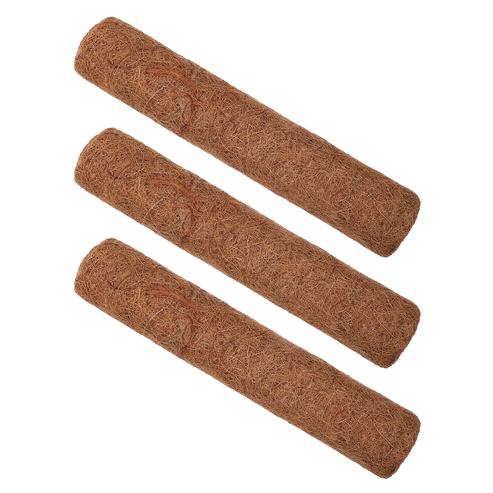 

3pcs Coconut Fiber Coir Liner for Hanging Baskets Breathable Water Absorbing Plant Basket Replacement Garden Decor Lining Pad