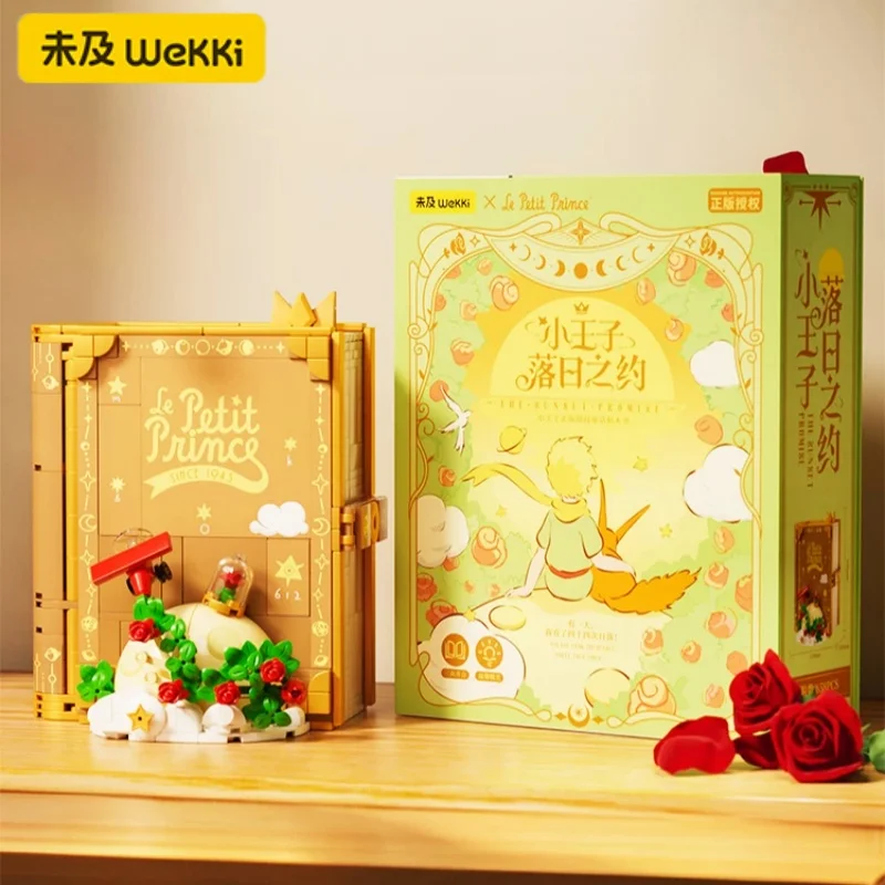 Wekki – blocs de construction de conte de fées du petit Prince, jouets d'assemblage de livres 3D, Puzzle créatif pour enfants, modèle d'épissure, cadeau exquis
