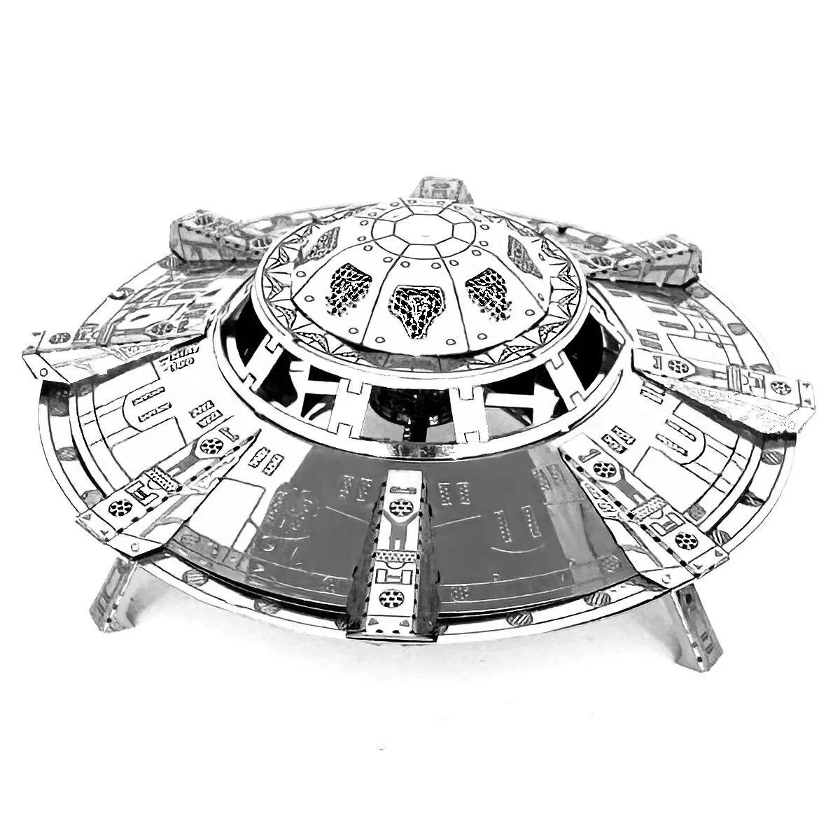 Outer Planet Spacecraft 3D Metal Puzzle Model Kits DIY Laser Cut Puzzles Jigsaw Toy For Children