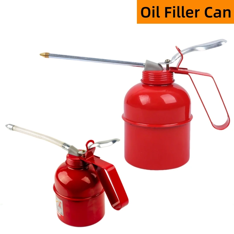 Dispensador de Aceite Manual de Alta Presión con Boquilla Larga de 500 ml, Botella Inyectora para Motocicleta, Automóvil y Hogar, Herramienta de Reparación de Automóviles