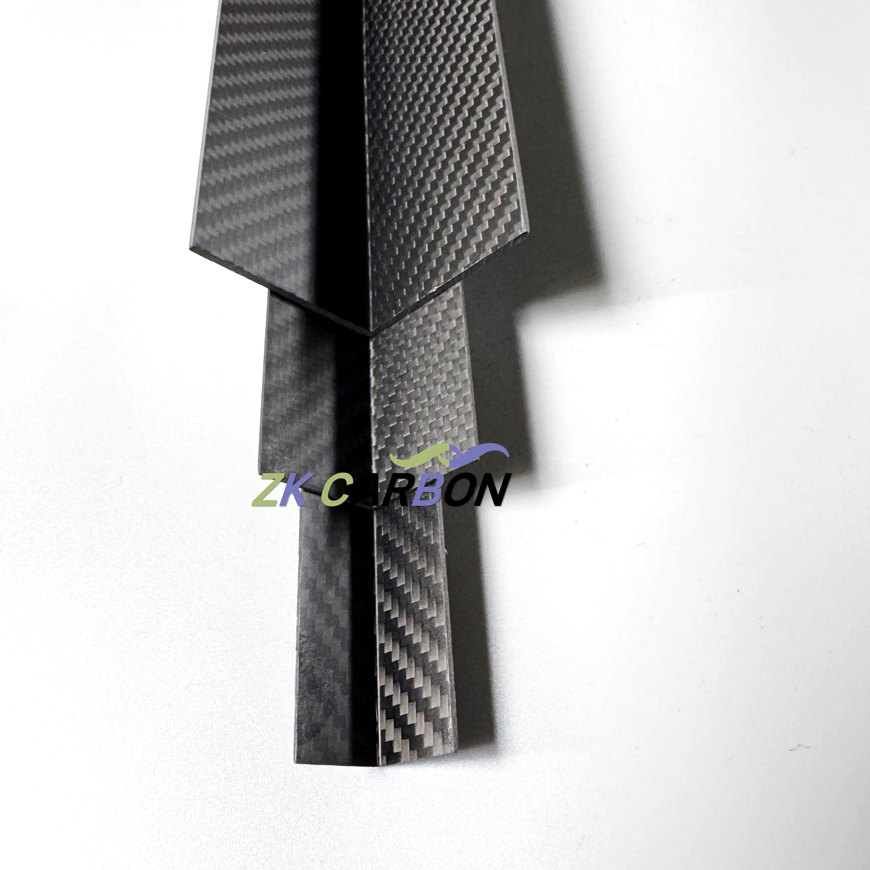 2Pcs/lot 500mm Carbon Fiber Angle Beam for Composite Tubular Structure Reinforcement 3K High Hardness Composite Material