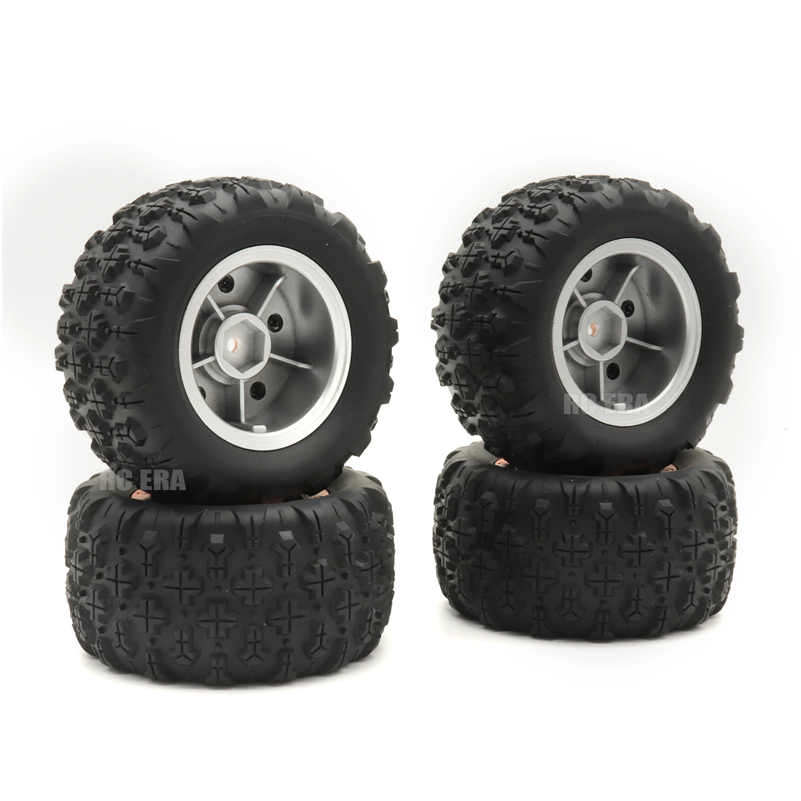 4 SZTUK 12 mm Hex RC Car Tires (Monster & Paddle) Trwałe koła Części do MJX 14210 16208 16210, HBX 16889 16890, MN128 RC Car