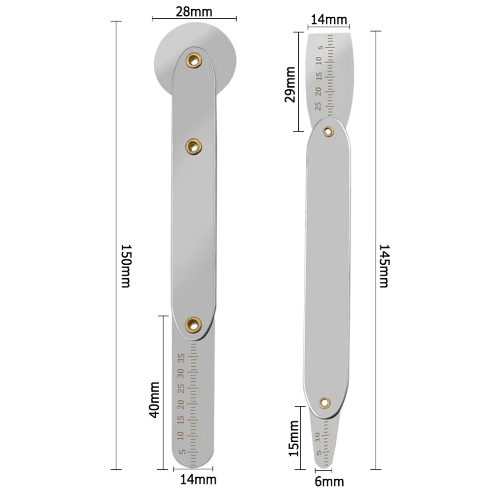 Metric Feeler Range Finder Thin Disassembly Roller Opening Tools Roller Opener