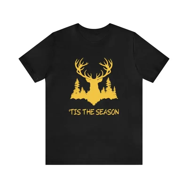 

Футболка TIS THE SEASON, охотничья рубашка, сезонная рубашка для охоты на оленей, мужская футболка