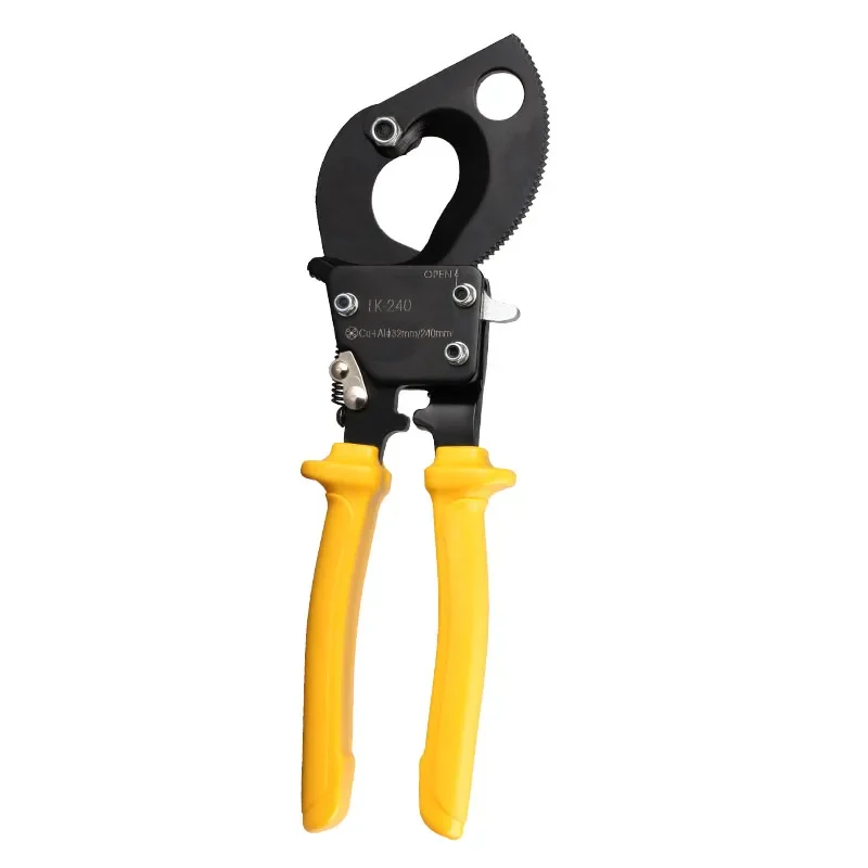 electrical wire cable cutter for cutting HV/MV cables cutter 240mm ratchet cable cutting plier