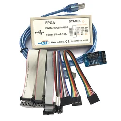 Xilinx-compatible Platform Cable USB Download Cable Jtag Programmer for CPLD FPGA ISP PROM FT2232 Version