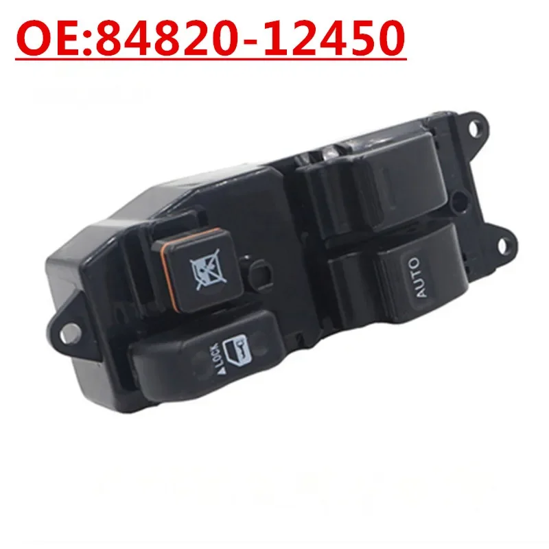 جديد OE:84820-12450 مناسب لنوافذ تويوتا كورولا التي تعمل بالطاقة وتعديل رافع الزجاج مفتاح التحكم الرئيسي #1