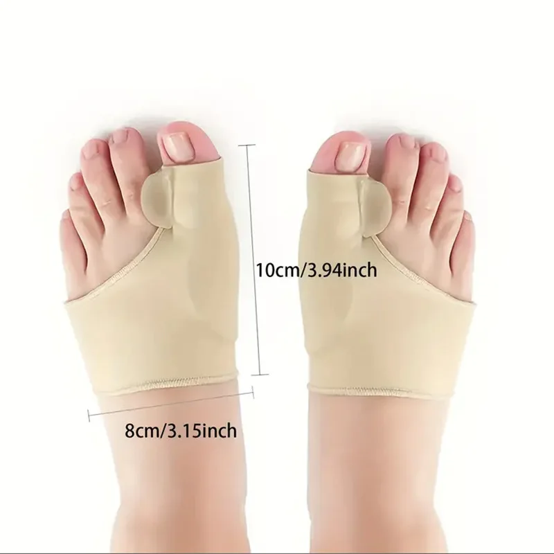 2 قطعة فاصل أصابع القدم جورب مستقيم أروح الورم مصحح تقويم العظام قدم العظام الإبهام الضابط تصحيح أدوات باديكير #6