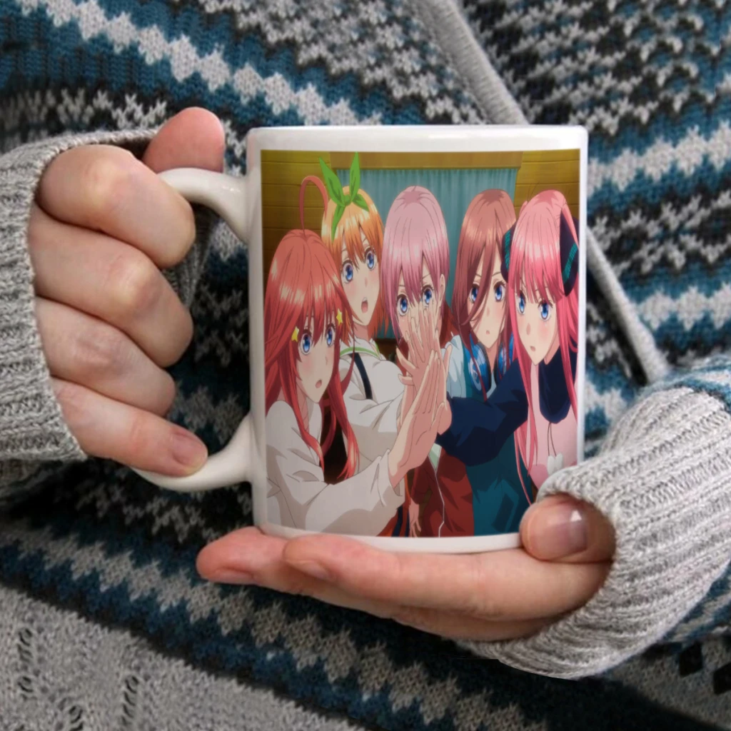 

The Quintessential Quintuplets 11oz Ceramic Coffee Mug Summer Drinkware Home Kitchen Item Birthday and Holiday Gift