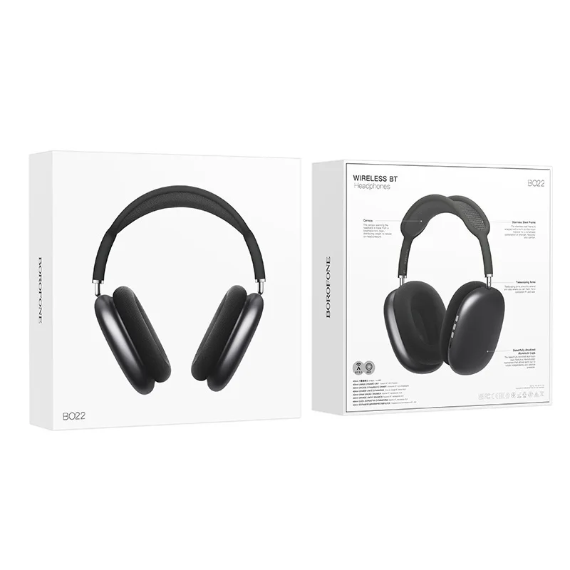 Hi-Fi-geluidskwaliteit Ondersteuning TF-kaart Draadloze hoofdtelefoon Zacht Comfortabel Grote oorbeschermers Headset Ruisonderdrukking met microfoon Oortelefoon