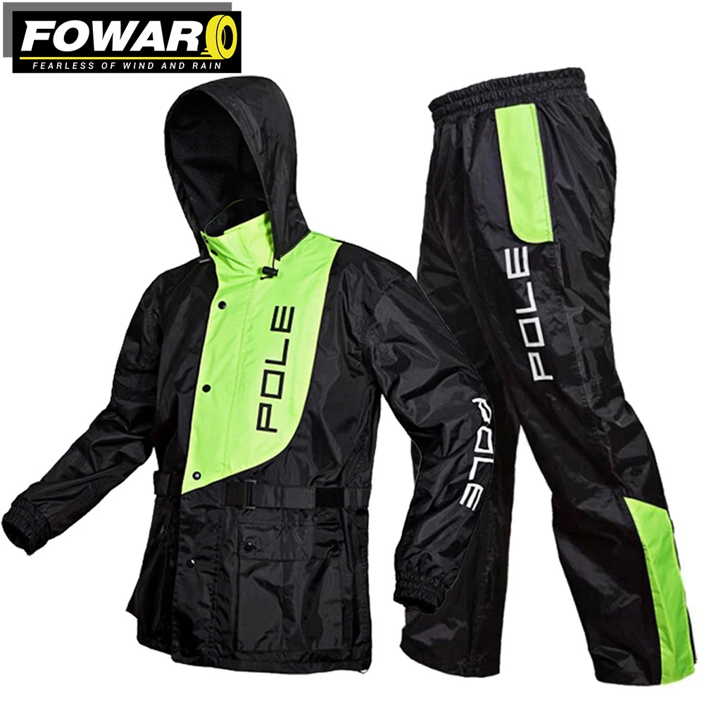 New Raincoat For Motorcyclist Reusable Motorcyclist Protective Gear Rain Coat Top And Bottom Set Men Breathable And Comfortable