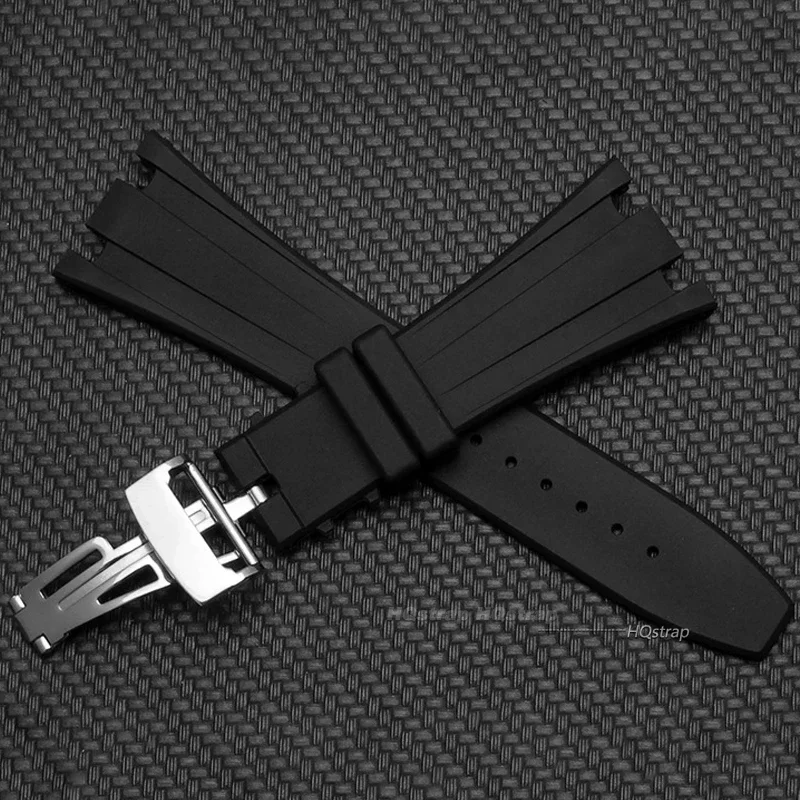 27mm Silicone Bracelet for AP for Royal Oak for AP15400 15710 26470 15703 Waterproof Wristband for Audemars Piguet Sport Belt