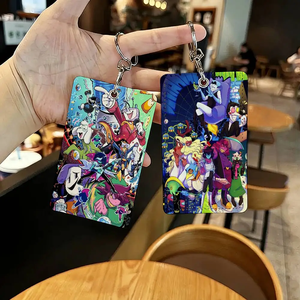 

Держатели для карт Game Deltarune Chapter 2, защитные чехлы для студенческих удостоверений личности, чехлы для карт доступа в кампусе, брелок для ключей