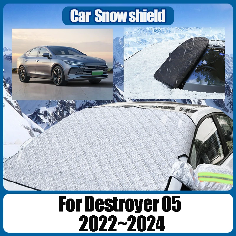 For BYD Destroyer 05 2024 2023 2022 Magnetic Sunshade Windshield Heat Insulation Summer Auto Snow Shield Winter Car Accessories