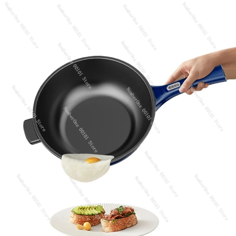 Electric wok household multi-function plug-in integrated large-capacity wok high-power stir-frying cooking non-stick