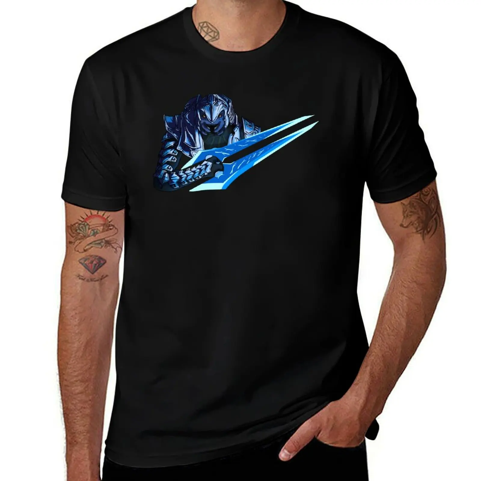 Arbiter with Energy Sword T-Shirt anime t shirts oversize T-Shirt