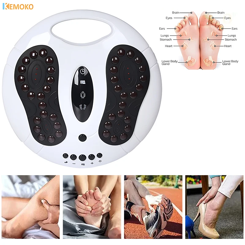 Electric Foot Massager APS Machine Tourmaline Heating Reflexology Infrared Low Frequency Pulse Acupuncture Circulation Booster