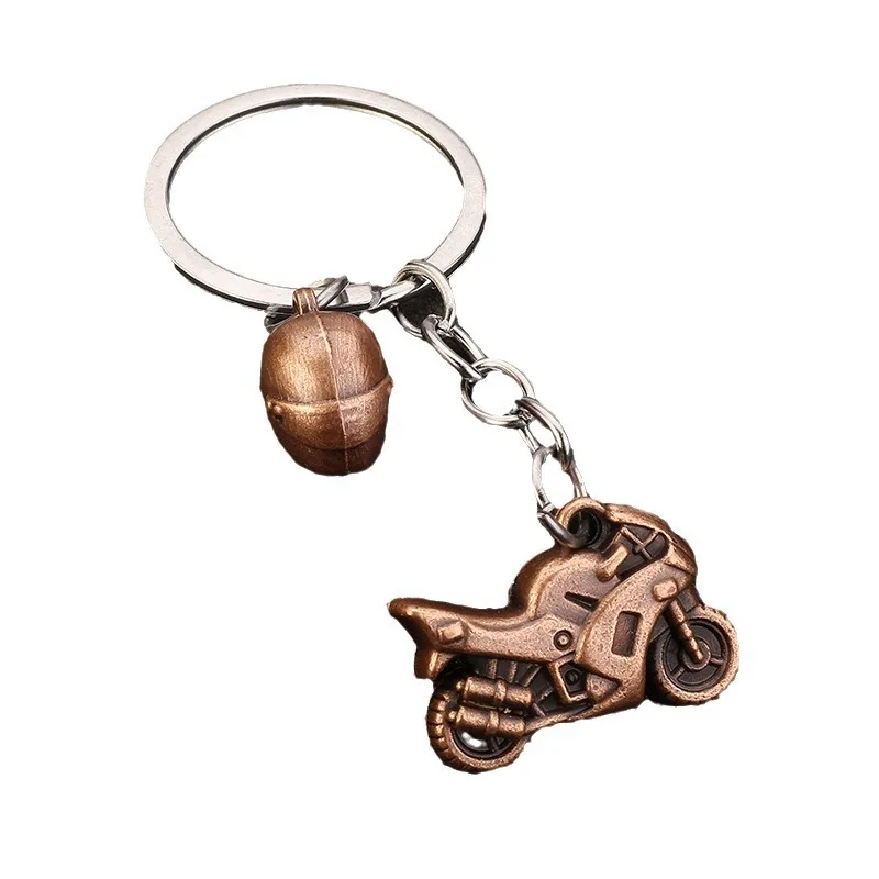 Motorcycle helmet Keychain Fashion New Motor Keychain Metal Motocross Car Key Ring Key Chain Gift