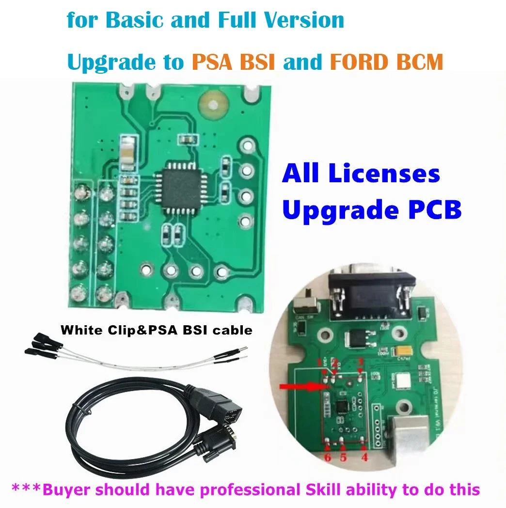 IO-PROG Added for PSA BSI for FORD BCM Board Support IO PROG ECU BCM TCM EPS K-line CAN Support BD9 OBD2 Programmer Tools