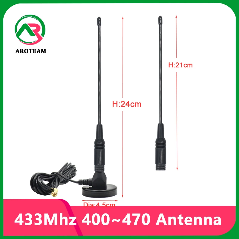 

Flexible 433Mhz 400~470Mhz Lora High Gain 8dbi Omni WiFi Soft Walkie talkie antenna Interphone Aerial With Magnetic Base