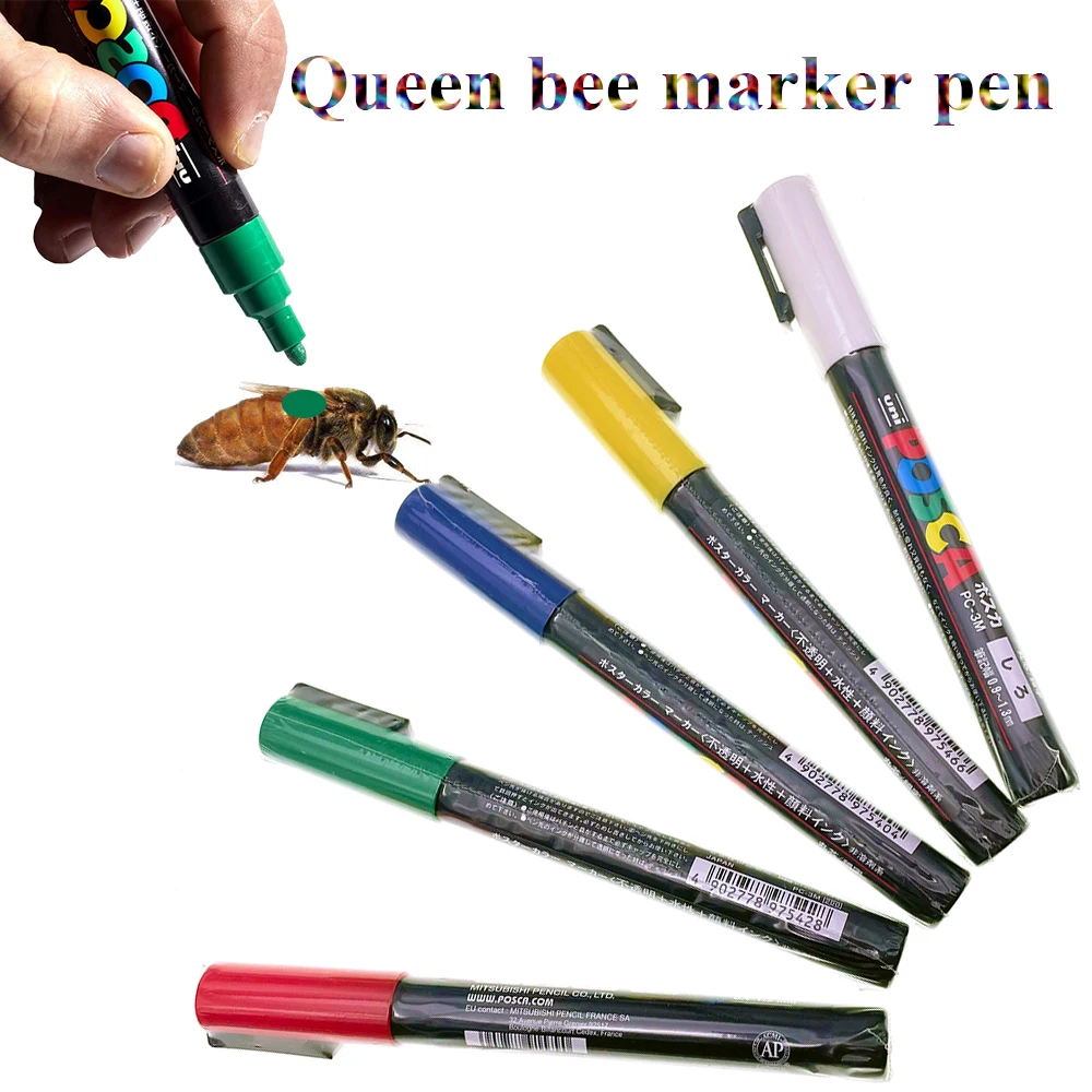 Queen Maker Pens Ink Indicate Year Queen Easy Identification Oil Base Paint Marking Longer lasting Non -toxic Professional Tools