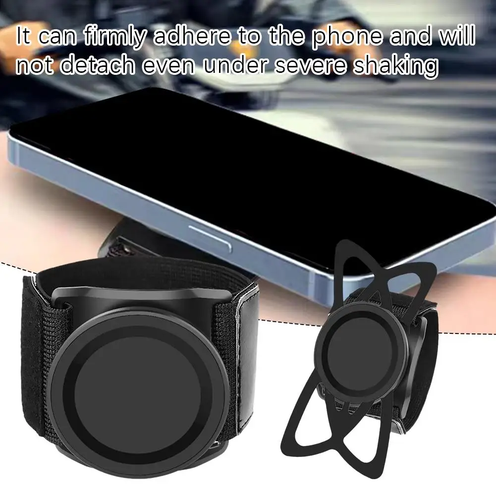 Soporte para teléfono móvil de pulsera para deportes al aire libre, Base de ángulo Universal de adsorción portátil, soporte para muñeca Universal K6V8