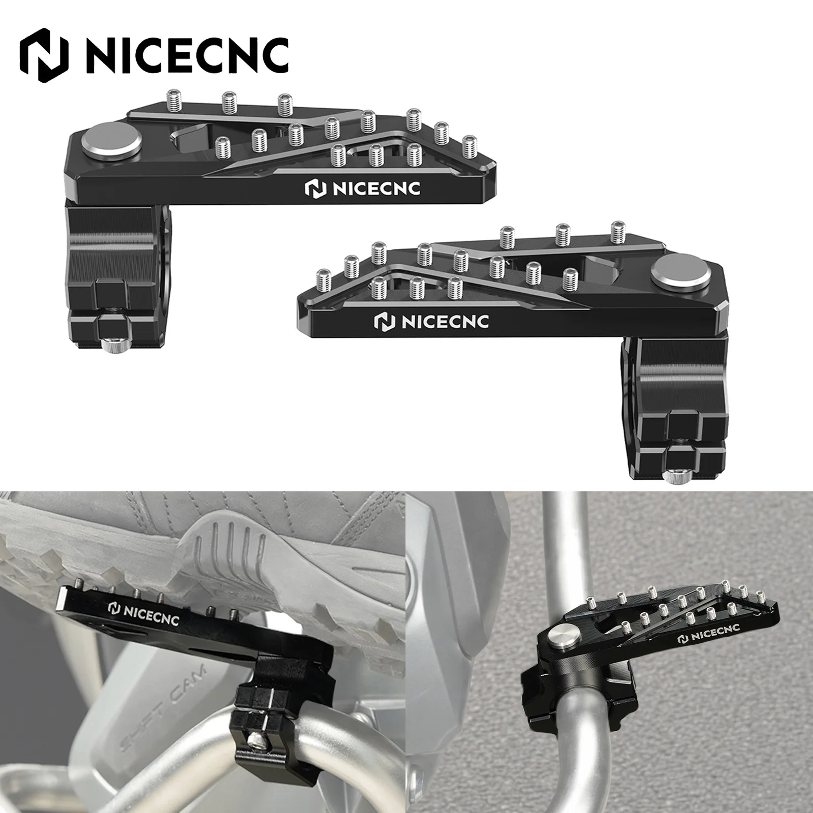 Universal Engine Crash Bar Foot Pegs For Yamaha Tenere 700 KTM 790 890 Adventure BMW R1250GS R1300GS  Honda Africa Twin CFMOTO
