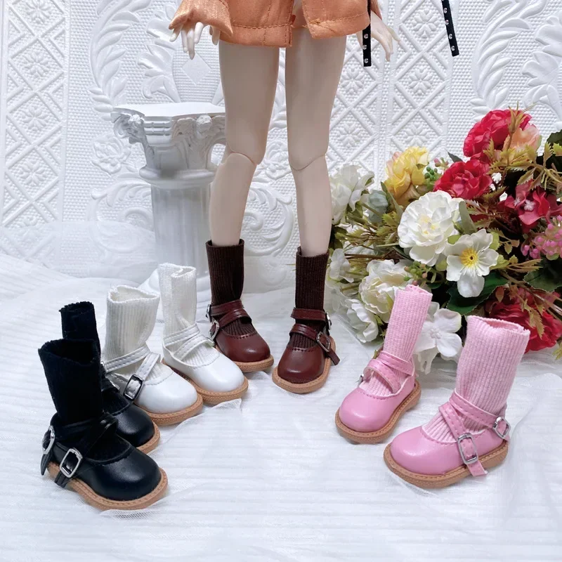 Fashion 60cm Doll Shoes Boots 1/3 Bjd Doll Shoes 7.5cm Foot Wear Simulation Shoes Toy Doll Accessories