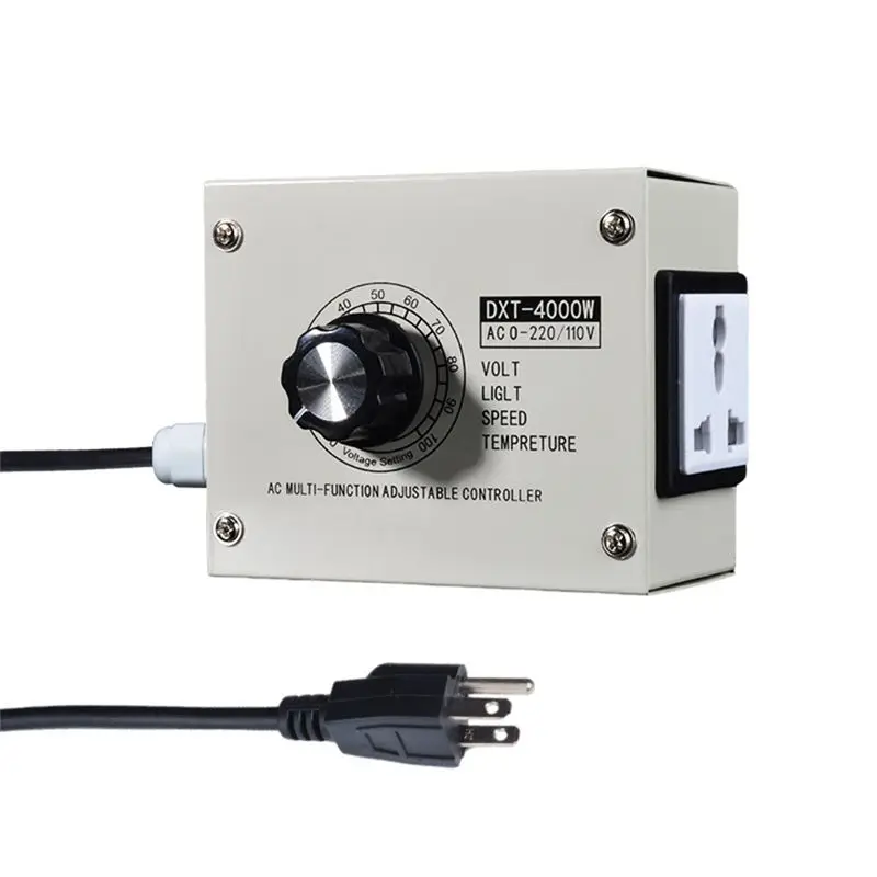 

ABOK-Adjustable Voltage Regulator 4000W SCR Adjustable Dimmer Speed Temperature Stepless Variable Speed Belt