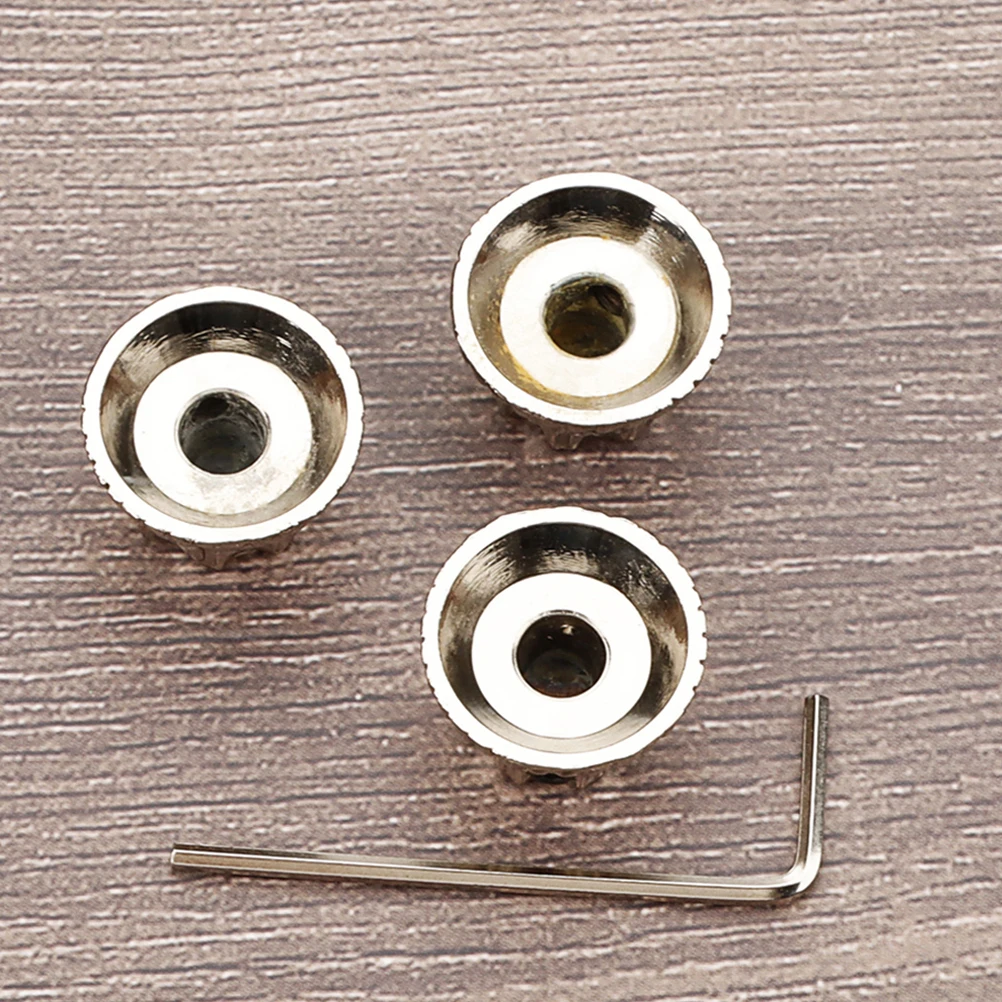 

4 Pcs Metal Knob Guitar Control Potentiometer Knobs Tuning Konbs Bass Alloy Electric Caps