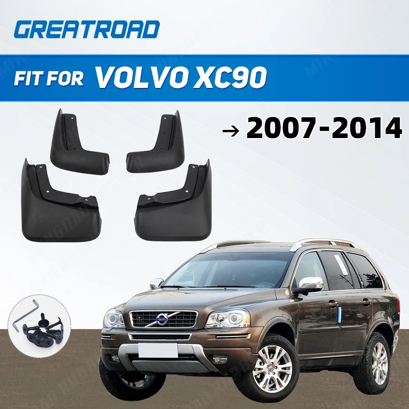 For VOLVO XC90 2007- 2014 Mudflaps 2008 2009 2010 2011 2012 2013 Front Rear Car Mud Flaps Splash Guards Mud Flap Mudguard Fender