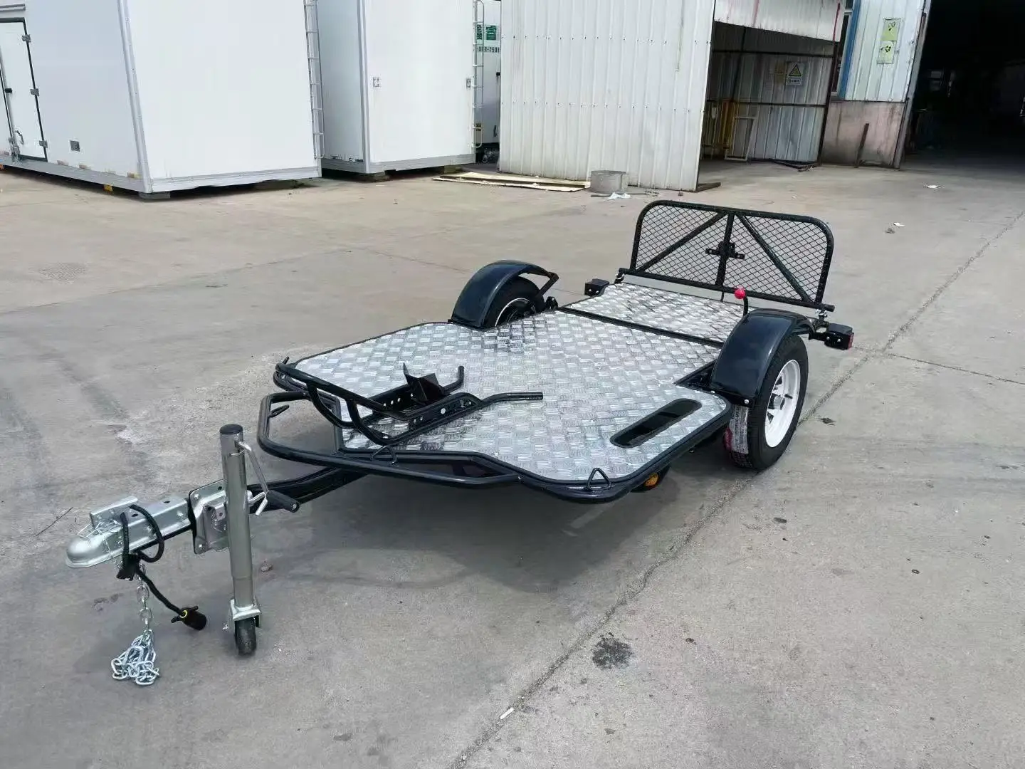 UTV Rally Race 500KG Single Bike Foldable Trailer for Motorcycle ATV UTV Transport view 3