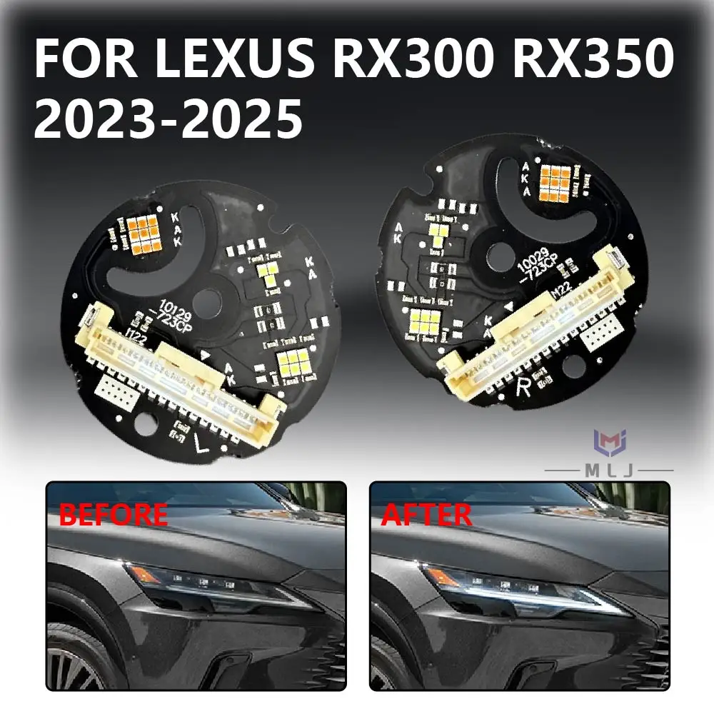 For Lexus RX Series RX300 RX350 2023 2024 2025 Headlight White Light Source Chip DRL Light Source Plate Angel Eye Board LED