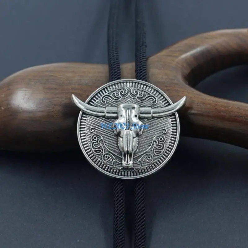 

G5GC Stylish Head Bolo Tie Rope Neck Tie for Men and Women Unique Neckwear Men's Accessories for Various Occasion