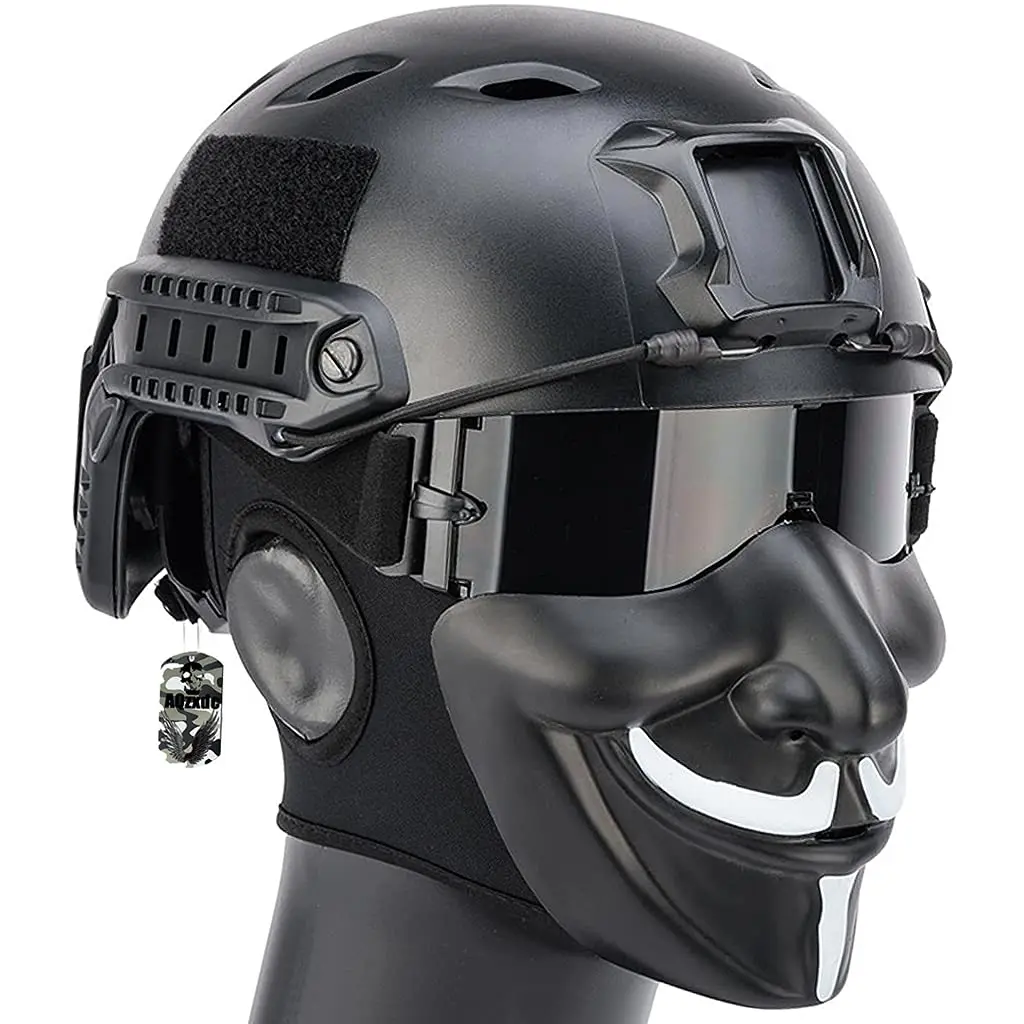 tactical-helmet-set-with-three-color-goggles-and-airsoft-protective-mask-plus-epp-memory-foam-pad-used-for-paintball-hunting