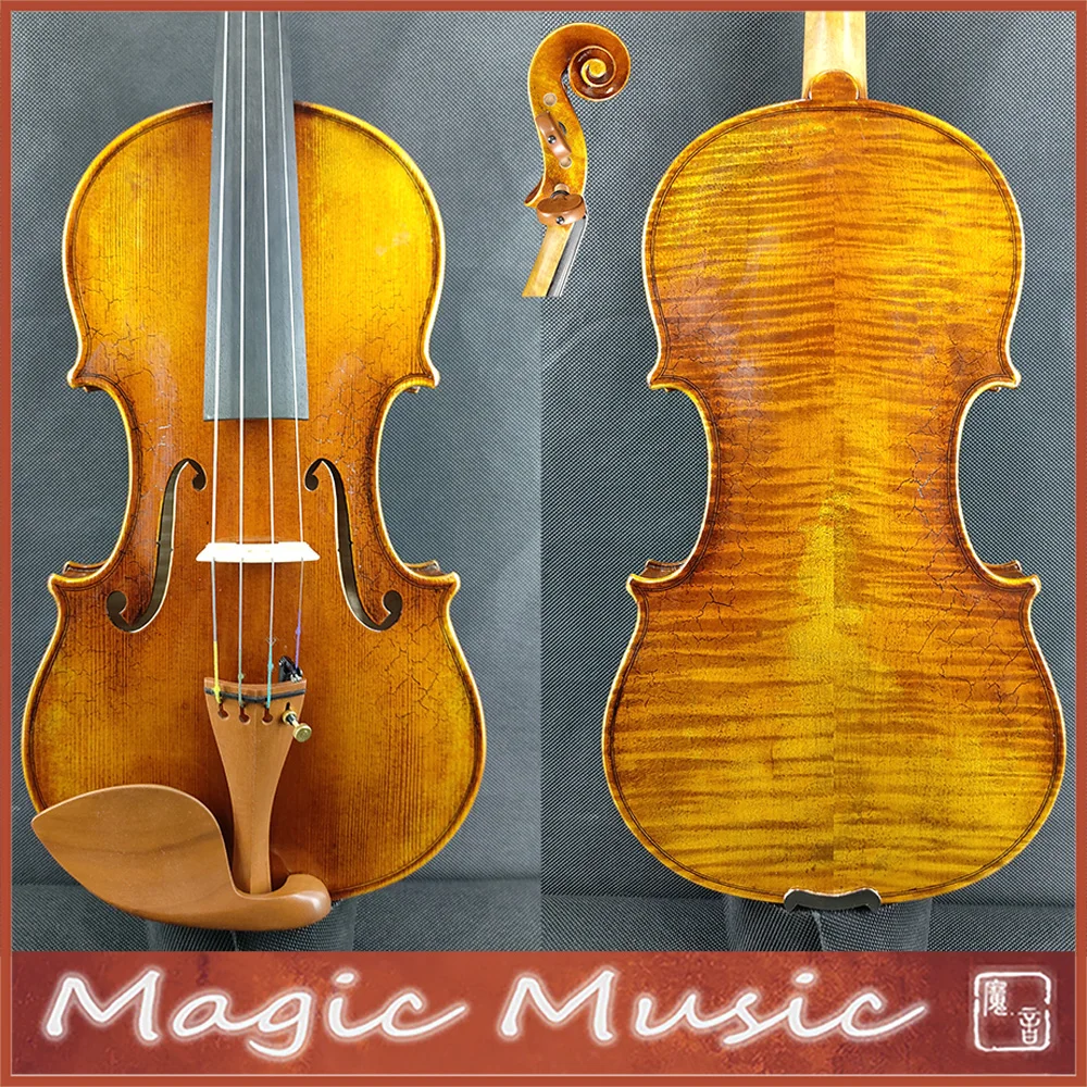 SELECTED Master Level Il Cannone Guarnerius Professional Violin 4/4 Size #3371 Hand Made Oil Varnish European Wood