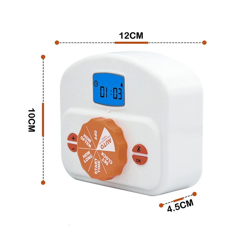 Indoor Plants Automatic Watering Controller  LCD Digital Display  Irrigation System Programmable Watering Timer for Garden